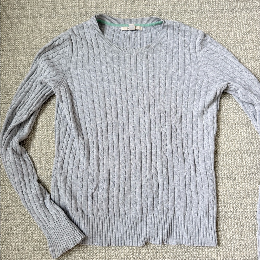 Merona Gray Cable Knit Sweater